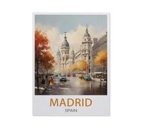 Puzzles，Madrid, Espagne，1000 Pièces Jigsaw Puzzle Éducatif Intellectuel Décompression Fun Famille Jeu/Vacances Noël（50x70cm）-X3