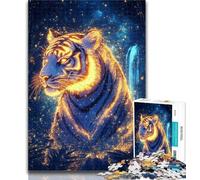Puzzles Magic Tiger 1000 pièces pour Adolescents, 1000 pièces pour Adultes, Jeu intellectuel, Collection d'artistes, Beaux-Arts 50x75cm