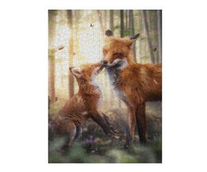 Puzzles Magical Foxes Puzzles pour Adultes, Jouets Anti-Stress, Modèles À Assembler, Parfaits comme Cadeaux pour Toute La Famille 52x38cm/1000pcs