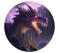 Puzzles Magical Lynx pour Adultes, 1000 pièces, Puzzle Rond de 1000 pièces, Jeu de réflexion, Jeu Familial interactif, adapté aux 14 Ans et Plus, 67,5 x 67,5 cm
