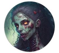 Puzzles Magiques pour Adultes, 1 000 pièces, représentant Une Femme Morte-Vivante. Puzzles pour Adultes, détente et défi, décoration d'intérieur colorée, pour Les Amis (67,5 x 67,5 cm).