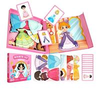 Puzzles magnétiques - 21 x 20 cm Jeu d'habillage | Jouet d'apprentissage précoce pour enfants, jouet de voyage pour enfants d'âge préscolaire, filles, écoles à la maison, crèches, Guard