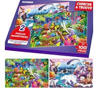 Puzzles Magnétiques Enfants 4 à 6 Ans - Livre Puzzle 3 à 5 Ans