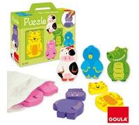 Goula – Puzzles magnétiques interchangeables – Animaux colorés en bois – Mixte – À partir de 1 an