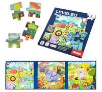 Puzzles magnétiques pour Enfants de 3 à 5 Ans,Jouet d'activités de Animaux, Aimant d'apprentissage, Cadeau pour Voyage en Voiture
