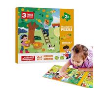 Puzzles magnétiques pour,Puzzles magnétiques | Apprentissage de Puzzles magnétiques | Activités de Voyage sur la Route Jouets Puzzles de Voyage magnétiques pour Voyages en Voiture