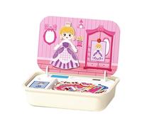 Puzzles magnétiques - Puzzle magnétique en bois avec boîte de rangement - Jouet interactif pour parents et