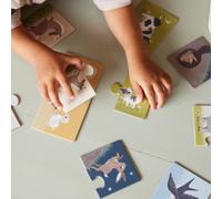 Filibabba Puzzle Maman et ses bébés – Animaux de la ferme Beige