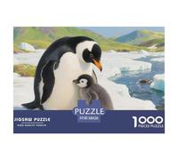 Puzzles Manchot 1000 Pièces pour Adultes,Mer de Fleurs sur Glacier Un Jeu De Dexérité Très Difficile Puzzle Jeu Éducatif l'art De La Décoration Moderne 38x26cm/1000pcs
