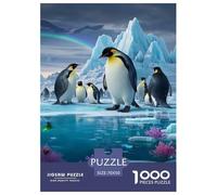 Puzzles Manchot De 1000 Pièces pour Adultes,Scénario Antarctique Un Jeu De Dexérité Très Difficile Puzzle Jeu ÉduChatif Aux Défis 70x50cm/1000pcs