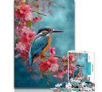 Puzzles Martin-pêcheur pour Adolescents 1000 pièces Jouets éducatifs et éducatifs pour la Famille renforcent l'amour Entre Les Couples 75x50cm