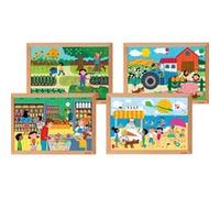 Puzzles mathématique le sens des nombres - set de 4 - jeu Montessori Multicolore G