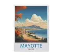 Puzzles，Mayotte France，Adultes Puzzle en Bois, Loisirs Divertissement Jeu Jouet-1000 Pièces（75x50cm）-GM97