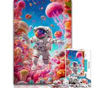 Puzzles méduses astronautes 1000 pièces pour Adolescents, Jeux éducatifs, décoration Murale, Cadeaux d'anniversaire et de Noël Uniques (75x50cm)