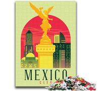 Puzzles Mexico City pour Adolescents 1000 pièces, Jouets addictifs pour stimuler l'intelligence cérébrale, Cadeaux d'anniversaire pour Les 14 Ans et Plus, 1000 pièces (50x75cm)