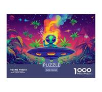 Puzzles Mignon Alien-OVNI étanche 1000 pièces pour Adultes, Puzzle de décoration intérieure Stimulant et Stimulant