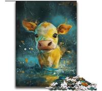 Puzzles Mignons de Petites Vaches Jaunes pour Adultes, 2000 pièces, Jeux éducatifs, décoration d'intérieur, Cadeau d'anniversaire, Art Mural (70x100cm)