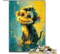 Puzzles Mignons de Petits singes Jaunes pour Adultes 1000 pièces, Jeux Amusants, Chaque pièce est Unique - Jeu Familial Stimulant (50x75cm)