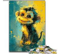 Puzzles Mignons de Petits singes Jaunes pour Adultes 1000 pièces, Jeux Amusants, Chaque pièce est Unique - Jeu Familial Stimulant (26x38cm)