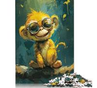 Puzzles Mignons de Petits singes Jaunes pour Adultes, 1000 pièces, pour Adultes et Adolescents, Jeu Familial, 1000 pièces (75 x 50 cm)