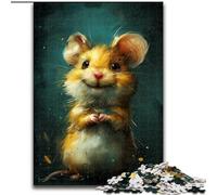 Puzzles Mignons de Petits Tigres Jaunes pour Adolescents, 1000 pièces, Jeux éducatifs à Faire soi-même avec Affiche et fiche de Questions-réponses pour Les 14 Ans et Plus (26x38cm)