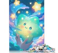 Puzzles Mignons d'étoiles dans Le Ciel Nocturne 1000 pièces Puzzles en Papier Puzzle pour Adultes et Adolescents pour Adultes et Adolescents de 12 Ans et Plus 38x26cm/1000pcs
