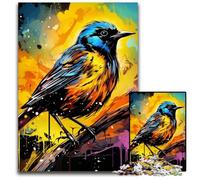 Puzzles Moineau Jaune pour Adultes Puzzles en Carton 1000 Pièces Parfaits pour Les Adolescents et Les Collectionneurs, Décoration Maison Idéale et Cadeau de Voyage 26x38cm/10,23x14,96 Pouces