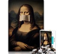 Puzzles Mona Lisa Abstraits 1000 pièces pour Adultes, Jeux de société, Anti-Stress, défi Difficile, Cadeaux et Jouets exceptionnels (38x26cm)