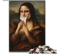 Puzzles Mona Lisa Abstraits pour Adolescents, 1 000 pièces, activités familiales Amusantes à la Maison, Cadeau d'anniversaire, Cadeaux de Voyage (Taille 50x75cm)