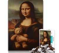Puzzles Mona Lisa Abstraits pour Adultes, Jeu éducatif, Jouet de défi, idéal comme Cadeau pour Toute la Famille 38x26cm