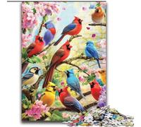 Puzzles Monde des Fleurs et des Oiseaux pour Adultes et Adolescents, Jeu Stimulant, pour Toute la Famille (70x100cm)