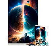 Puzzles Mondes Parallèles pour Adolescents 1000 Pièces Renforce la Mémoire Soulagement des Tensions Bords Lisse Surprise de Noël (50x75cm)