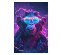 Puzzles Monkey Animal Space Puzzles pour Adultes, Jouets Anti-Stress, Modèles À Assembler, Parfaits comme Cadeaux pour Toute La Famille 75x50cm/1000pcs