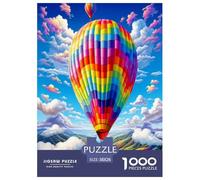 Puzzles Montgolfière Enfant Jouets Défi De Qualité Supérieure Aérostats Classique 1000 Pièces Décoration Murale Adultes Et Enfants 38x26cm/1000pcs