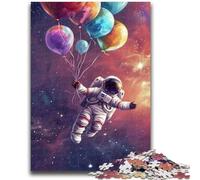 Puzzles montgolfières astronautes 1000 pièces pour Adultes, Cadeaux, Difficiles à réaliser, Amusants et Humoristiques, Cadeaux d'anniversaire, décoration Murale (38x26cm)