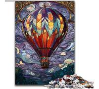 Puzzles montgolfières en vitrail pour Adolescents 1000 pièces, à Assembler soi-même, à Offrir en Cadeau à Toute la Famille (50x75cm)