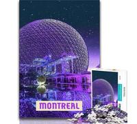 Puzzles Montréal pour Adolescents 1000 Puzzles, Jouets éducatifs, Jeux Anti-Stress, liste de souhaits avec Le Père Noël 38x26cm