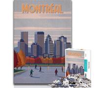 Puzzles Montréal pour Adultes 1000 pièces, Jeu éducatif, Jouet de défi, idéal comme Cadeau pour Toute la Famille 38x26cm