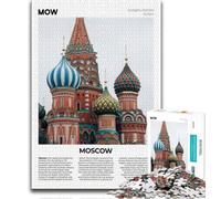 Puzzles Moscou pour Adultes et Adolescents, Jouets éducatifs, Anti-Stress, adaptés à la décoration de Bureau, 50x75cm
