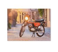Puzzles，Moto，Adultes Puzzle en Bois, Décoration De La Maison Moderne pour Le Salon-1000 Pièces（75x50cm）-AE49