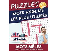 Puzzles mots anglais les plus utilisés : special mots mêlés | Mots cachés pour adulte et junior | 100% Gros caractères