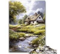 Puzzles Mountain House 1000 pièces pour Adultes, Cadeaux, Jouets addictifs pour la décoration de la Maison (50x75cm)