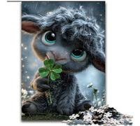 Puzzles Moutons Fantastiques pour Ados, Puzzle 1000 pièces, Jeux Éducatifs, Jouets DIY avec Affiche et Fiche de Trivia pour 14 Ans et Plus (26x38cm)