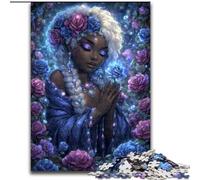 Puzzles Mystérieuse Elfe Fille 1000 Pièces pour Adultes et Ados, Vacances à la Maison pour Tuer Le Temps et Améliorer l'amour Entre Couples (50x75cm)