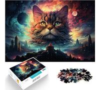 Puzzles Mystérieux Puzzle Hellcat coloré pour Adultes Puzzle en Bois de 1000 pièces Jeux éducatifs Puzzle de décoration de la Maison.(50x75cm)