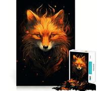 Puzzles mystérieux Renard Rouge pour Adultes 1000 pièces Stimule la mémoire Soulage l'anxiété Bords Lisses Surprise chaleureuse (38x52cm)