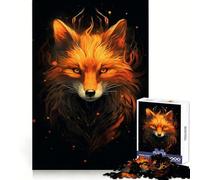 Puzzles mystérieux Renard Rouge pour Adultes 1000 pièces Stimule la mémoire Soulage l'anxiété Bords Lisses Surprise chaleureuse (38x52cm)