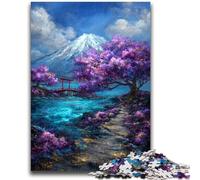 Puzzles mystérieux Torii Gate 1000 pièces pour Adolescents, défi d'intelligence cérébrale, Jouets addictifs, Cadeaux d'anniversaire pour Les 14 Ans et Plus, 50x75cm