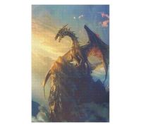 Puzzles Mystical Dragon on A Cliff Puzzles pour Adultes, Jouets Anti-Stress, Modèles À Assembler, Parfaits comme Cadeaux pour Toute La Famille 75x50cm/1000pcs