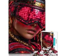 Puzzles Neon Warriors pour Adolescents 1000 Puzzles, Staycation Kill Time Chaque pièce est Unique - Jeu Familial Stimulant et Amusant 50x75cm